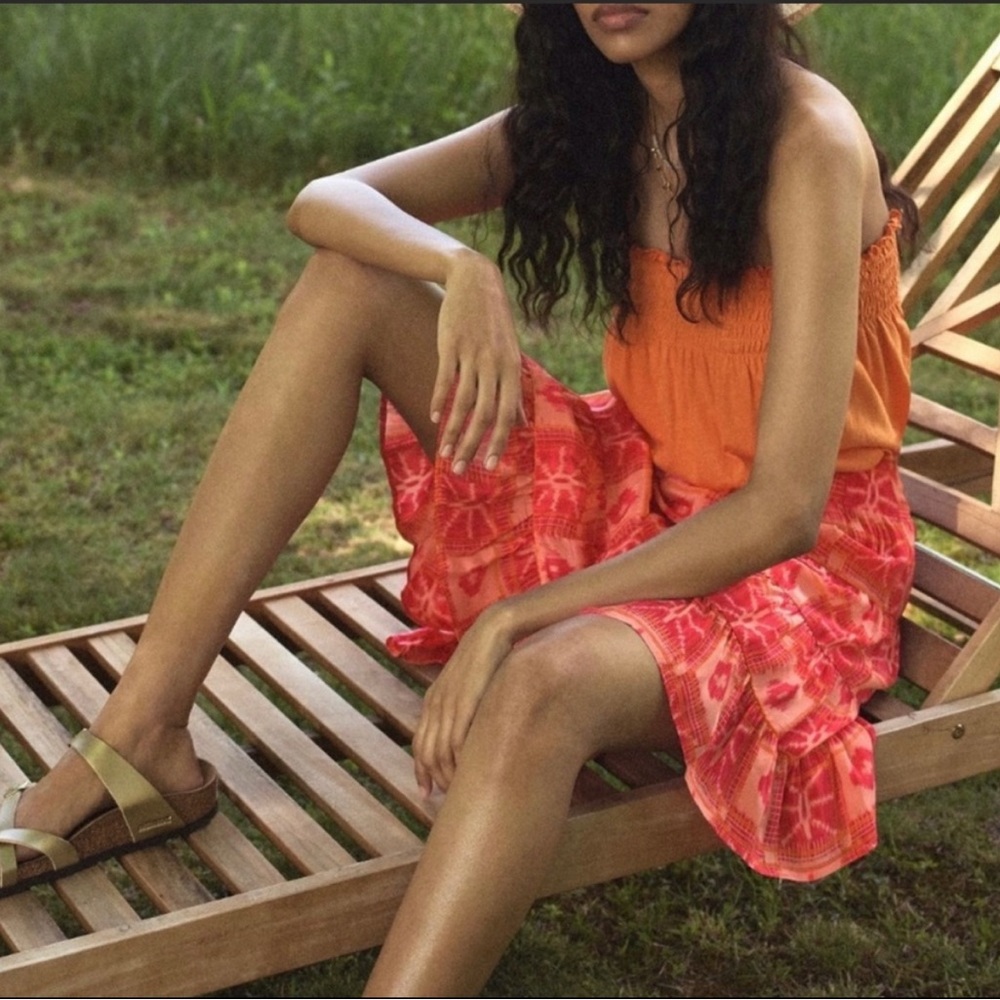 Anthropologie Ella Tiered Mini Skirt